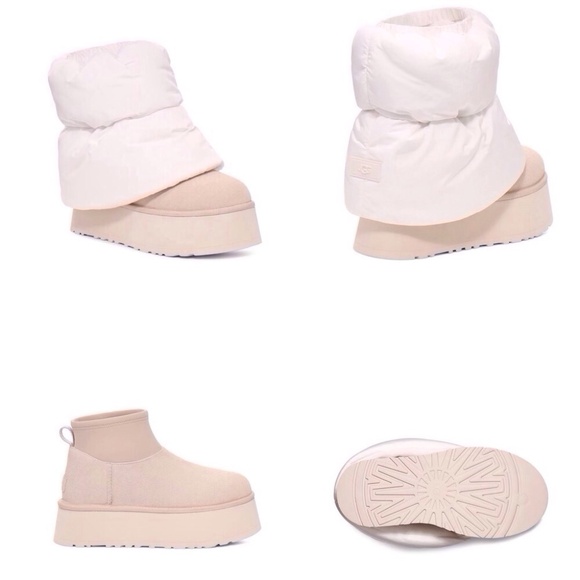 NWT UGG®Women's Dipper Puffer XL Plushwarmer Boots Size 8 - Picture 9 of 10